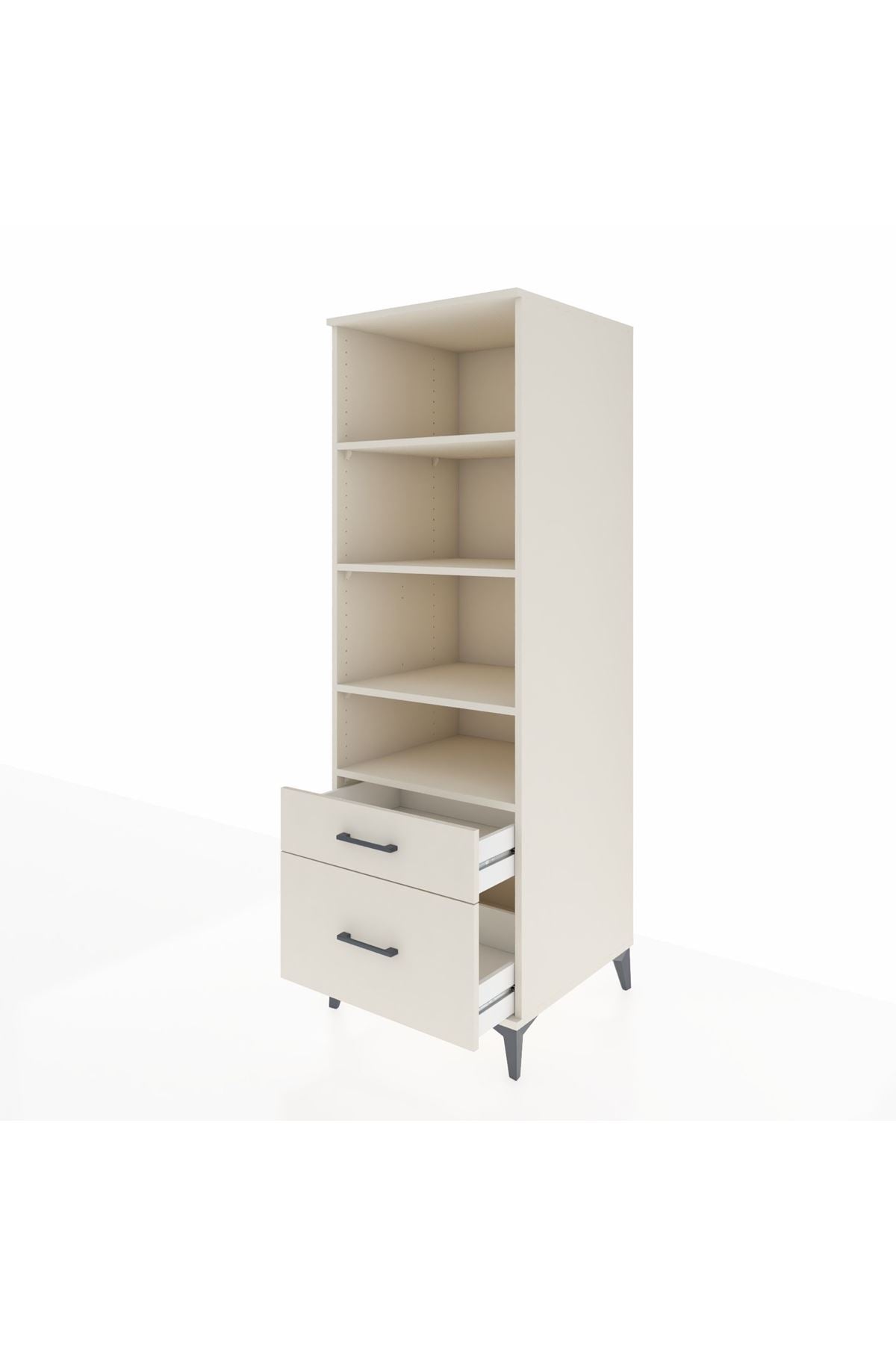 Kronos Dolap 4 Raflı 2 Çekmeceli 60x59x182 Aytaşı-Aytaşı