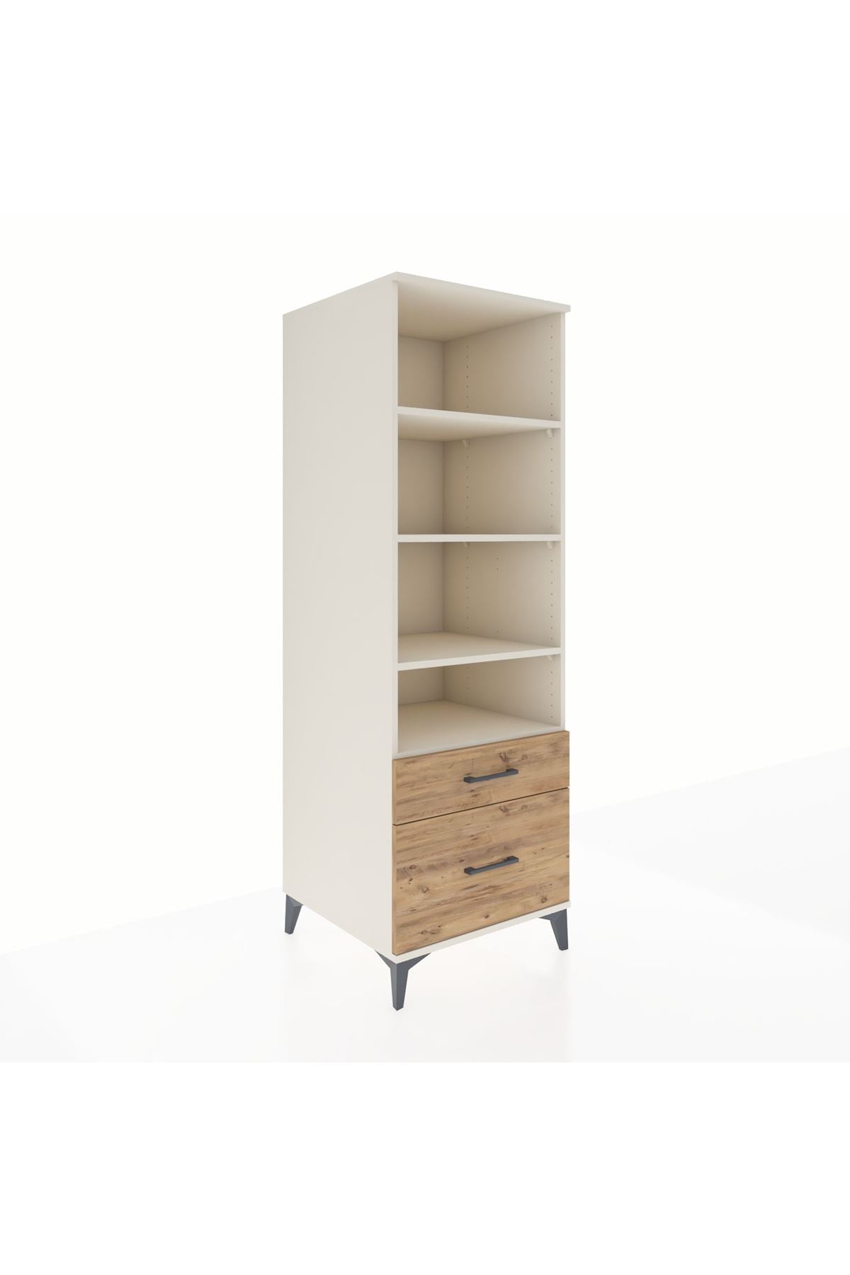 Kronos Dolap 4 Raflı 2 Çekmeceli 60x59x182 - S89M043V3C