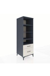 Kronos Dolap 4 Raflı 2 Çekmeceli 60x59x182 Antrasit-Aytaşı