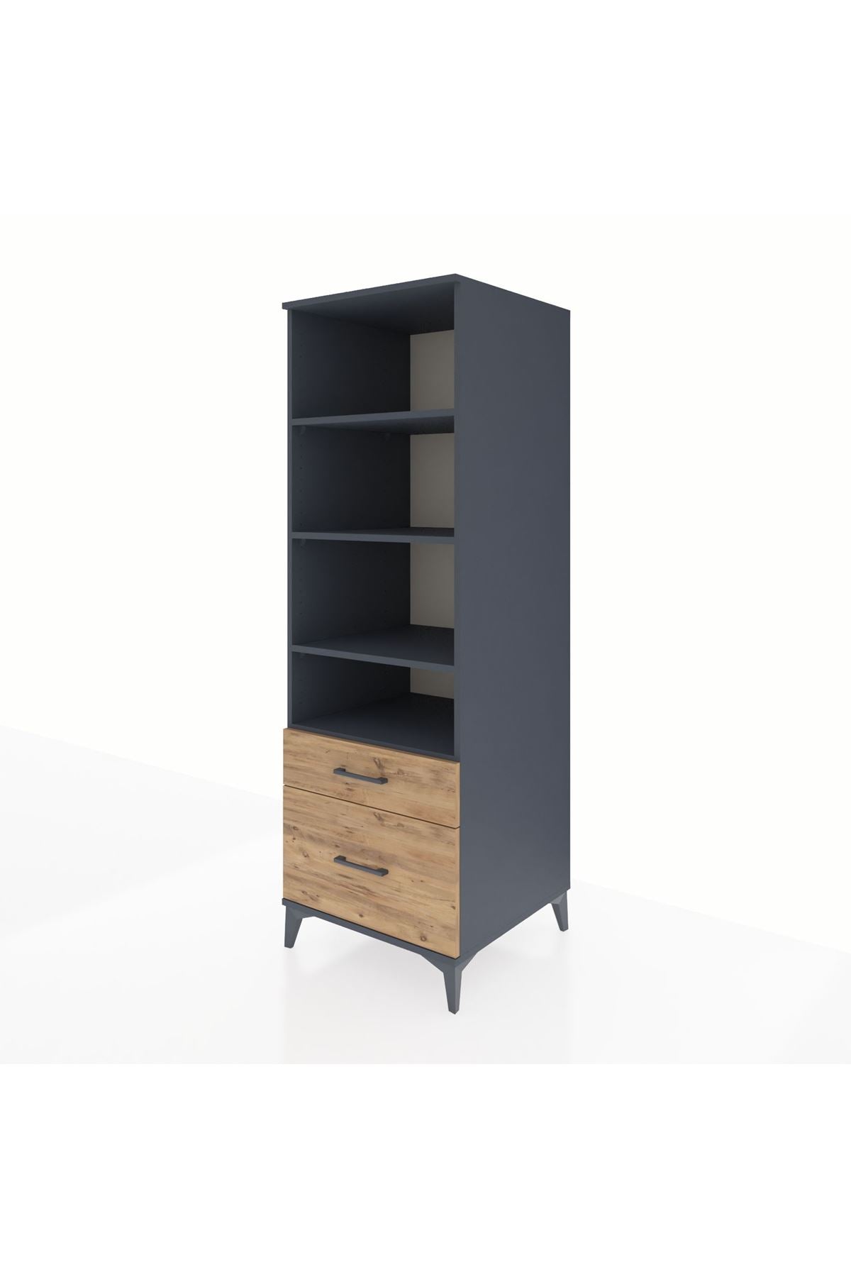 Kronos Dolap 4 Raflı 2 Çekmeceli 60x59x182 - S89M043V6C