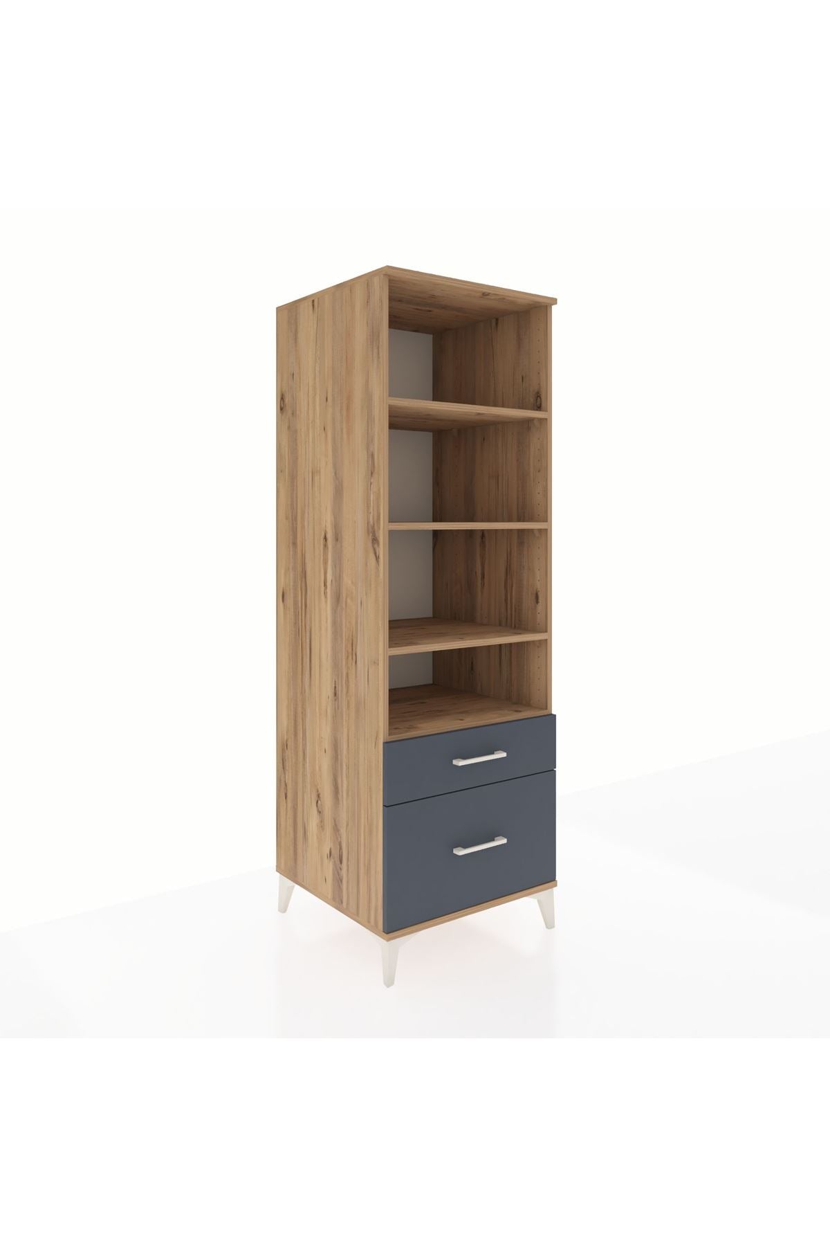 Kronos Dolap 4 Raflı 2 Çekmeceli 60x59x182 - S89M043V8C