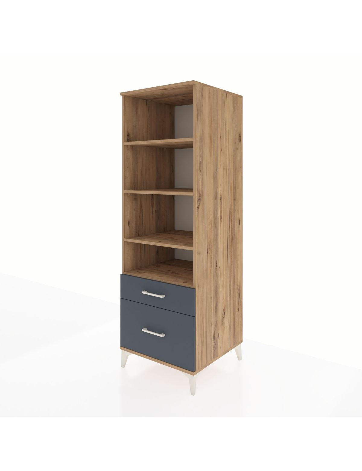 Kronos Dolap 4 Raflı 2 Çekmeceli 60x59x182 - S89M043V8C
