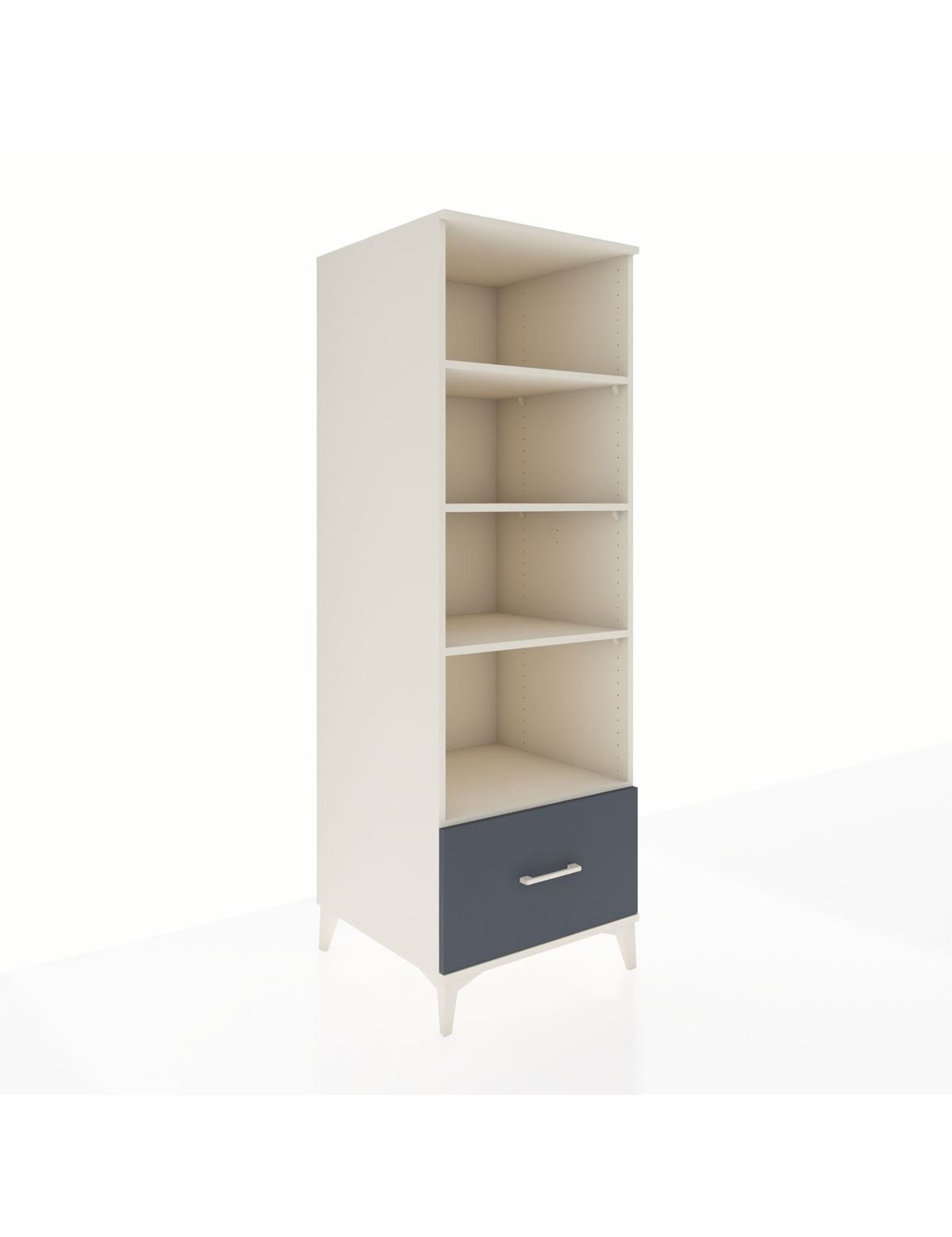 Kronos Dolap 4 Raflı Tek Çekmeceli 60x59x182 - S89M044V2C
