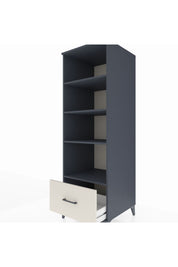 Kronos Dolap 4 Raflı Tek Çekmeceli 60x59x182 Antrasit-Aytaşı