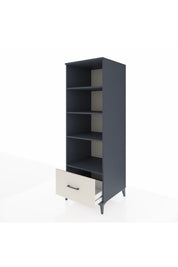 Kronos Dolap 4 Raflı Tek Çekmeceli 60x59x182 Antrasit-Aytaşı