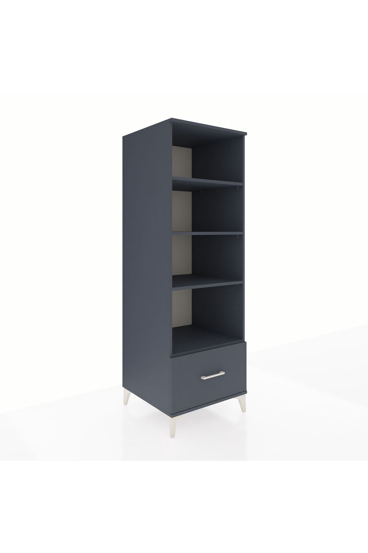 Kronos Dolap 4 Raflı Tek Çekmeceli 60x59x182 - S89M044V5C