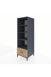 Kronos Dolap 4 Raflı Tek Çekmeceli 60x59x182 Antrasit-Çam