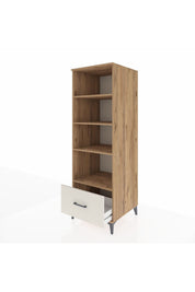 Kronos Dolap 4 Raflı Tek Çekmeceli 60x59x182 Çam-Aytaşı