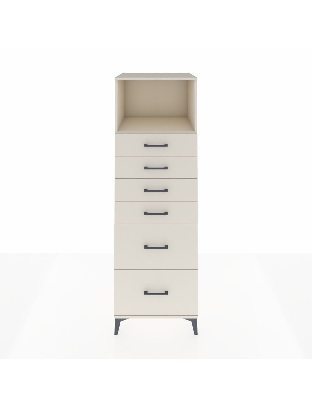 Kronos Dolap Tek Raflı 6 Çekmeceli 60x59x182 Aytaşı-Aytaşı