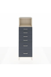 Kronos Dolap Tek Raflı 6 Çekmeceli 60x59x182 Aytaşı-Antrasit