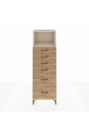 Kronos Dolap Tek Raflı 6 Çekmeceli 60x59x182 Aytaşı-Çam