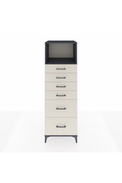 Kronos Dolap Tek Raflı 6 Çekmeceli 60x59x182 Antrasit-Aytaşı