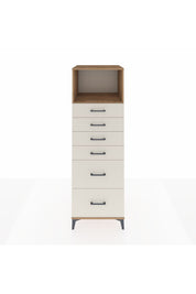 Kronos Dolap Tek Raflı 6 Çekmeceli 60x59x182 Çam-Aytaşı