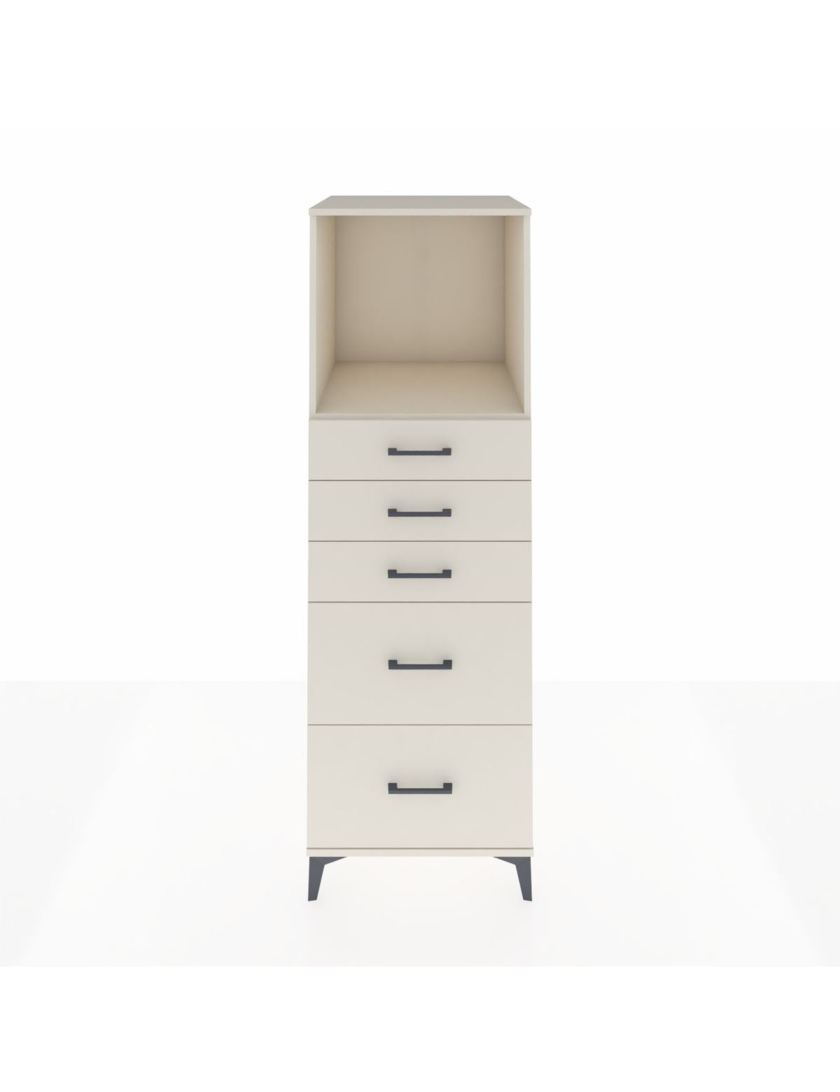 Kronos Dolap Tek Raflı 5 Çekmeceli 60x59x182 Aytaşı-Aytaşı