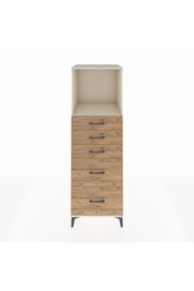 Kronos Dolap Tek Raflı 5 Çekmeceli 60x59x182 Aytaşı-Çam