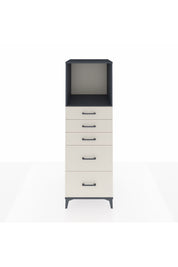 Kronos Dolap Tek Raflı 5 Çekmeceli 60x59x182 Antrasit-Aytaşı