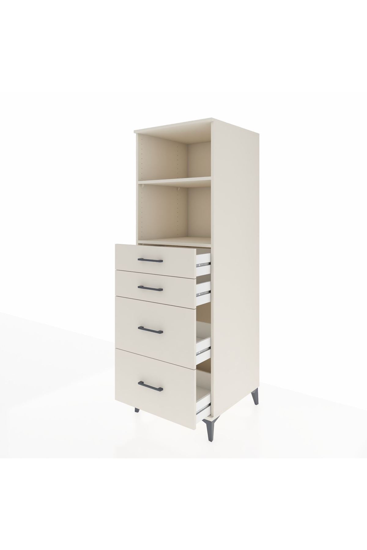 Kronos Dolap 2 Raflı 4 Çekmeceli 60x59x182 - S89M047V1C