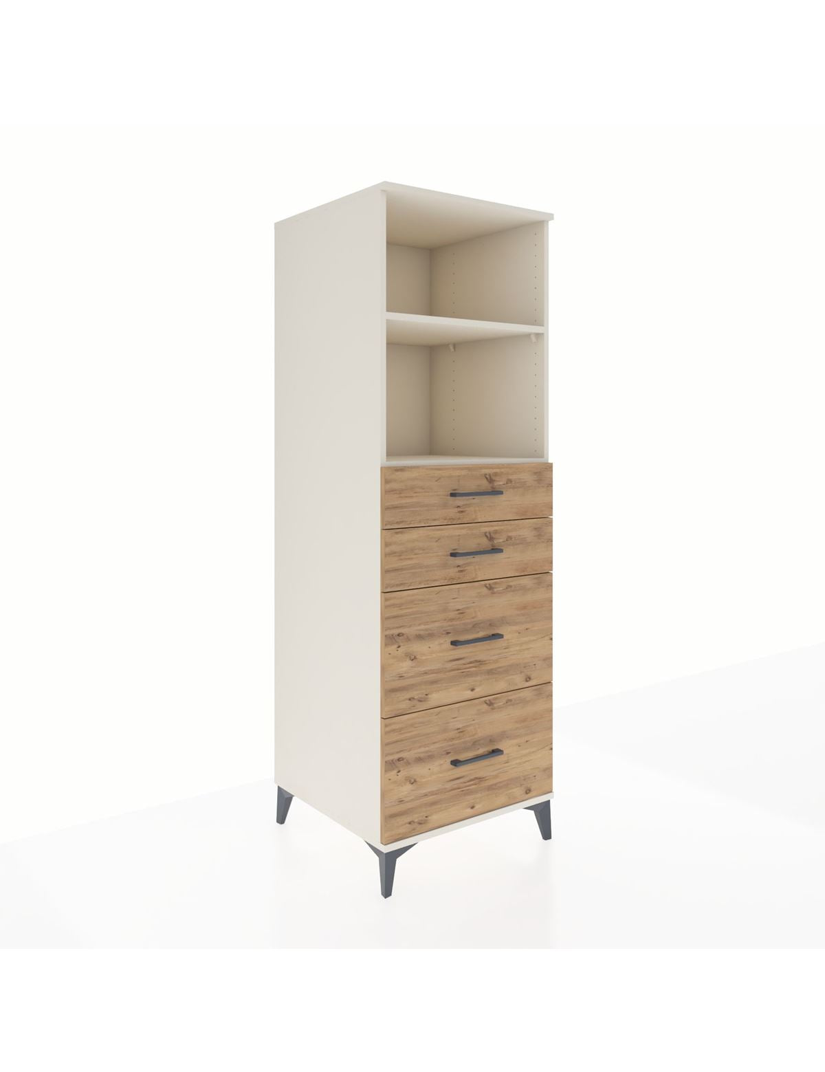 Kronos Dolap 2 Raflı 4 Çekmeceli 60x59x182 Aytaşı-Çam