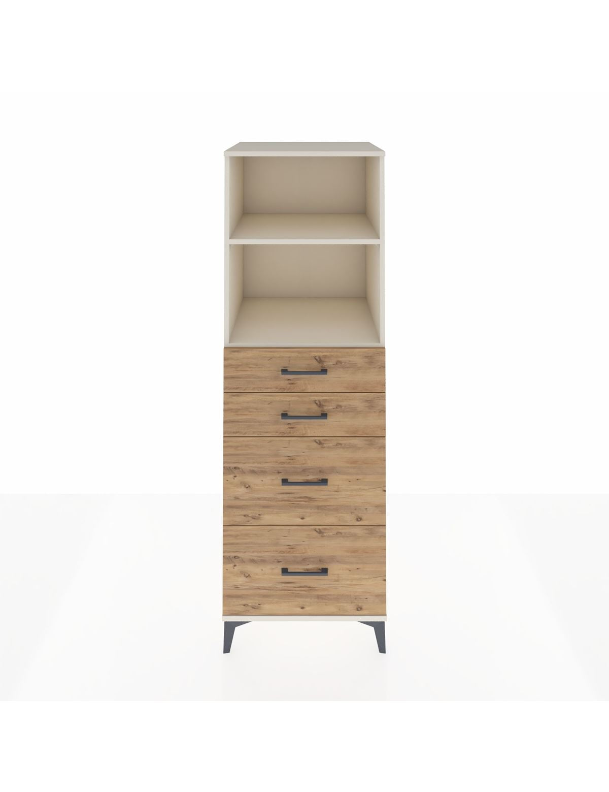 Kronos Dolap 2 Raflı 4 Çekmeceli 60x59x182 Aytaşı-Çam