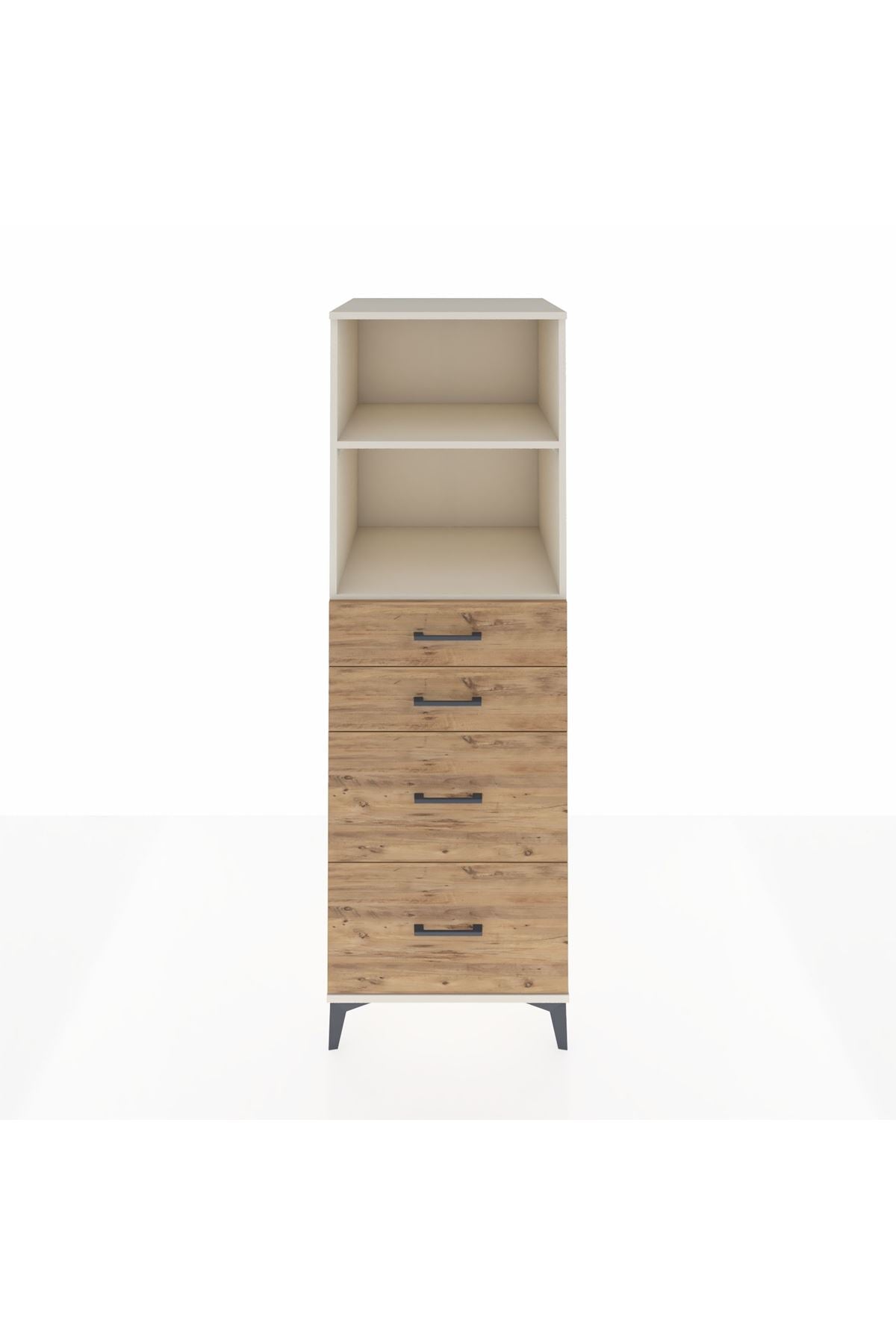 Kronos Dolap 2 Raflı 4 Çekmeceli 60x59x182 Aytaşı-Çam