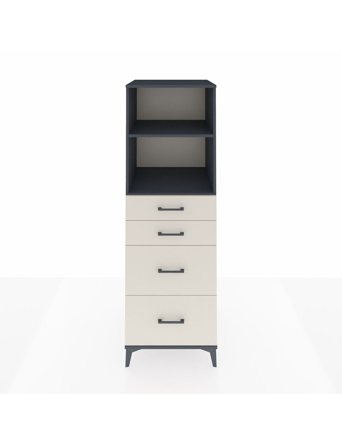 Kronos Dolap 2 Raflı 4 Çekmeceli 60x59x182 - S89M047V4C