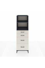 Kronos Dolap 2 Raflı 4 Çekmeceli 60x59x182