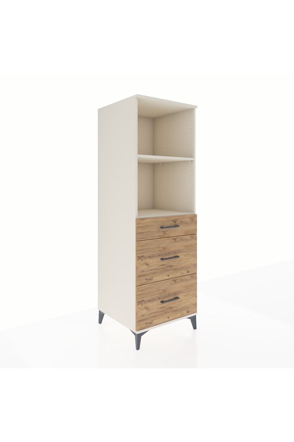 Kronos Dolap 2 Raflı 3 Çekmeceli 60x59x182 - S89M048V3C