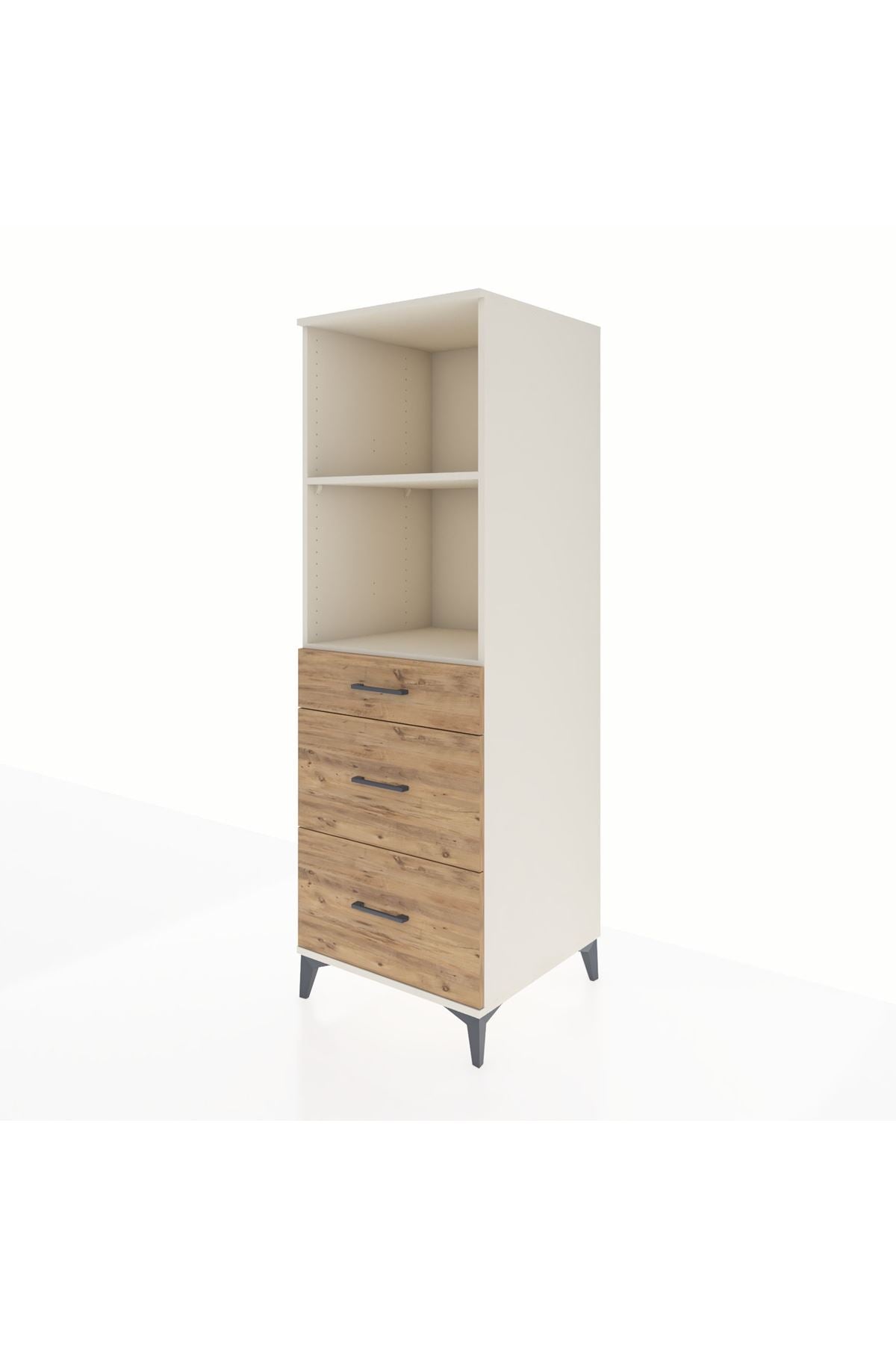 Kronos Dolap 2 Raflı 3 Çekmeceli 60x59x182 - S89M048V3C