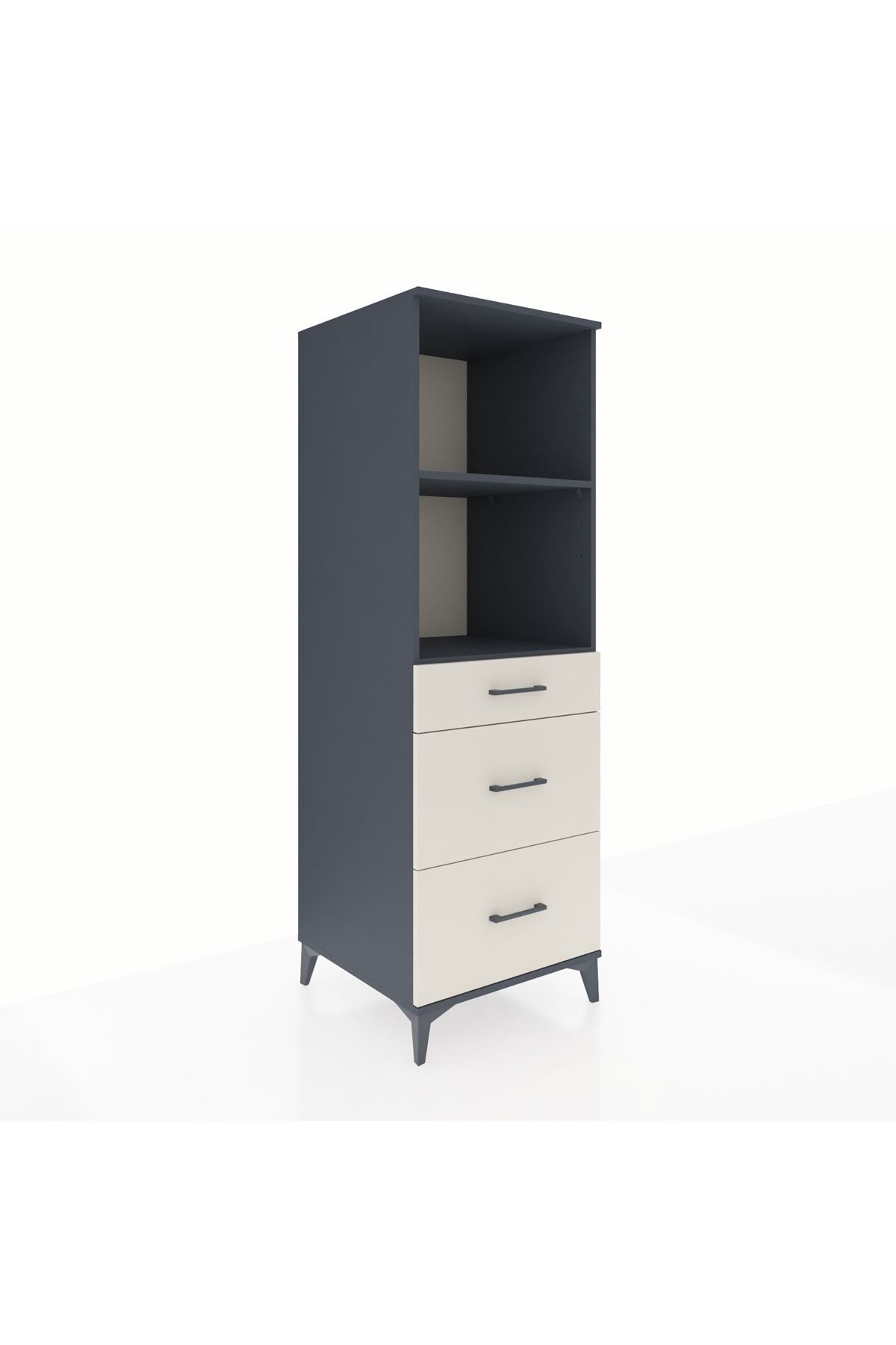 Kronos Dolap 2 Raflı 3 Çekmeceli 60x59x182 - S89M048V4C