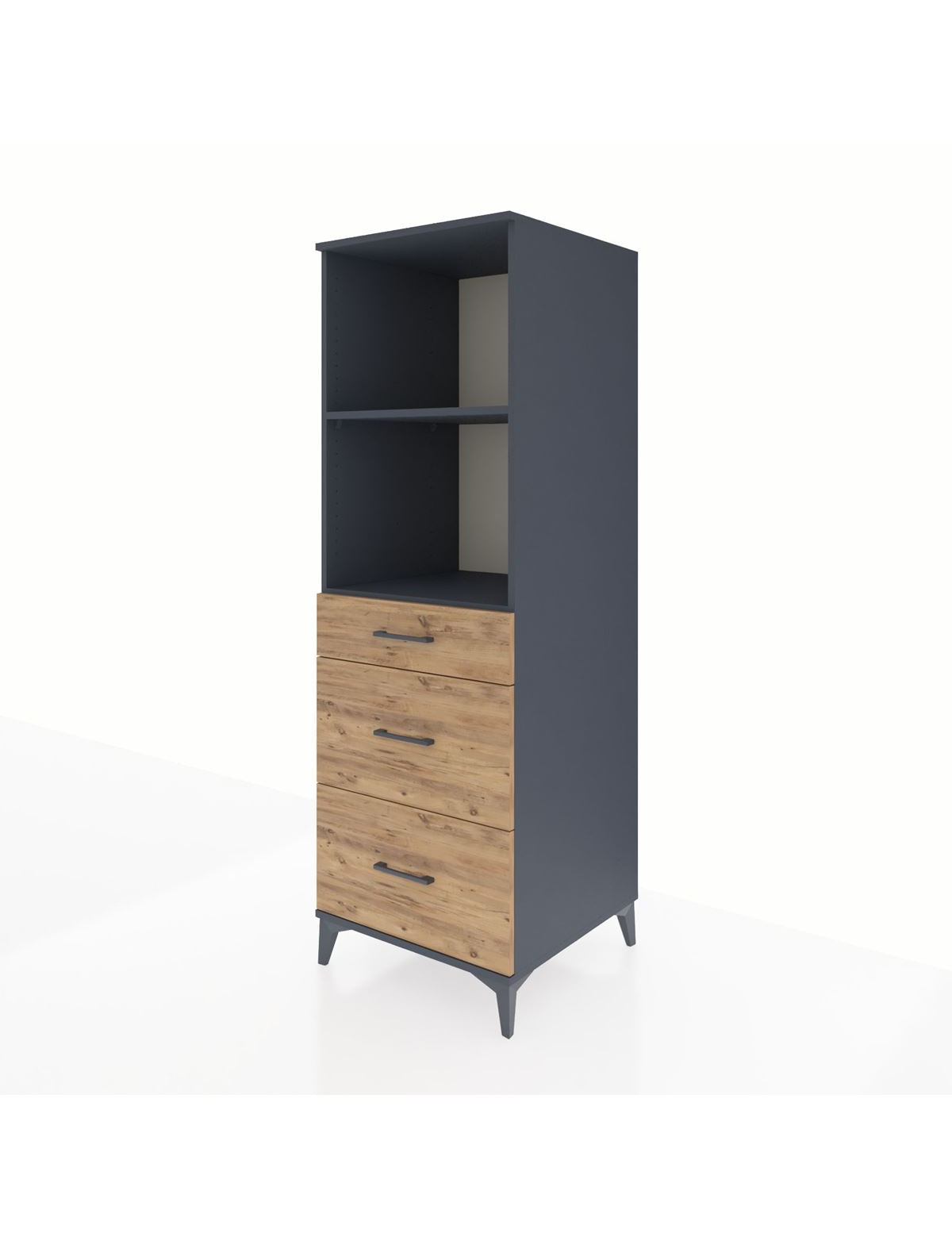 Kronos Dolap 2 Raflı 3 Çekmeceli 60x59x182 - S89M048V6C