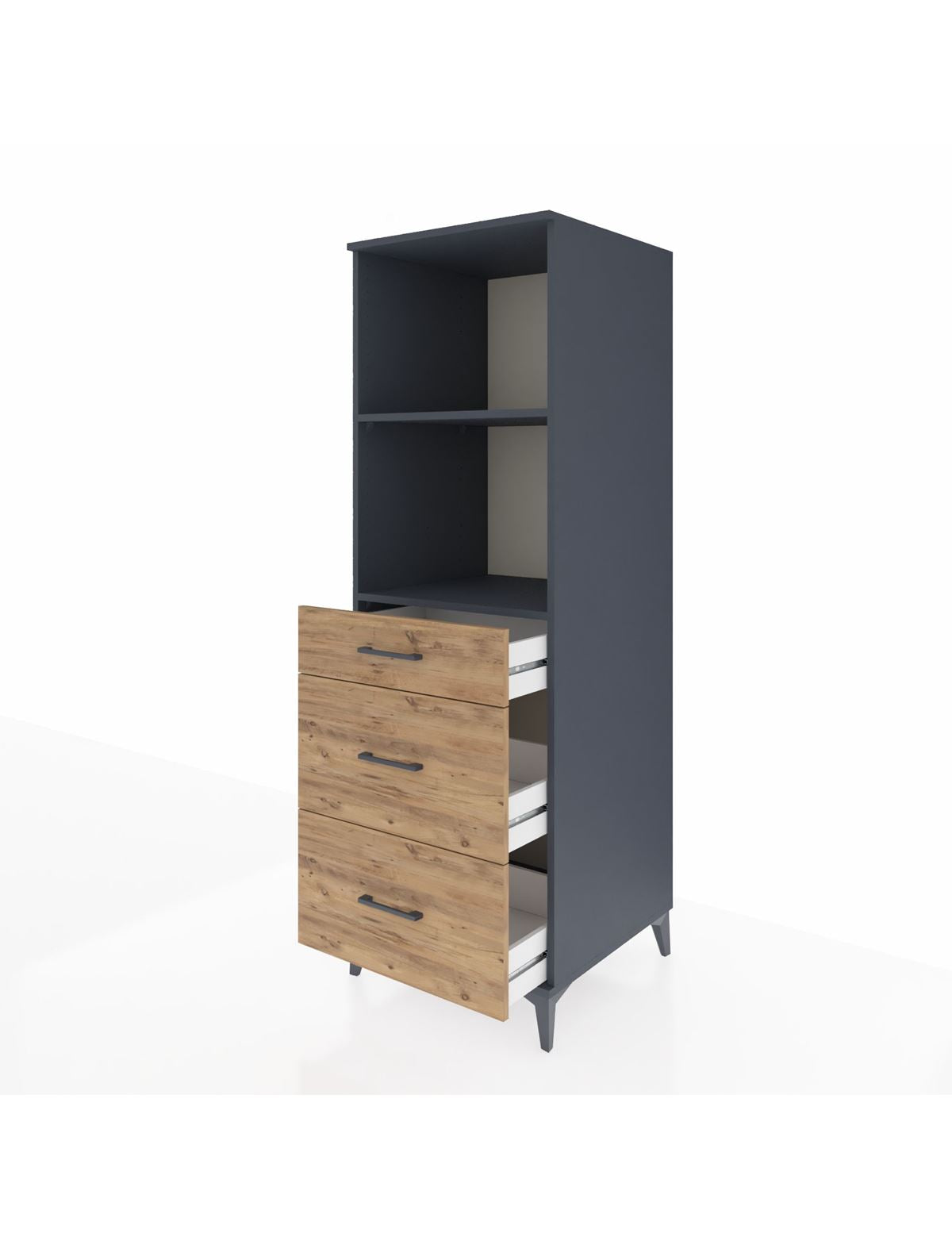 Kronos Dolap 2 Raflı 3 Çekmeceli 60x59x182 - S89M048V6C