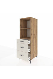 Kronos Dolap 2 Raflı 3 Çekmeceli 60x59x182 - S89M048V7C
