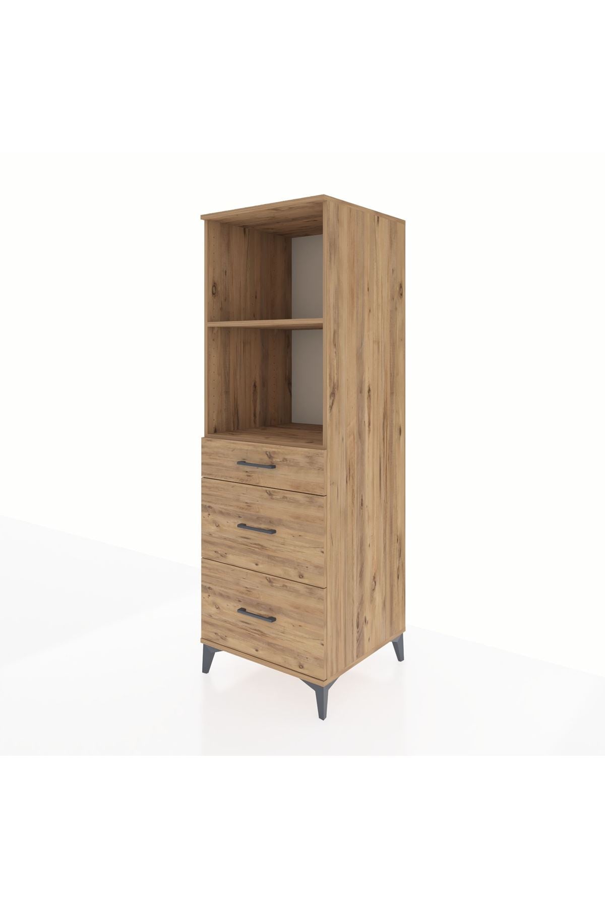 Kronos Dolap 2 Raflı 3 Çekmeceli 60x59x182 - S89M048V9C
