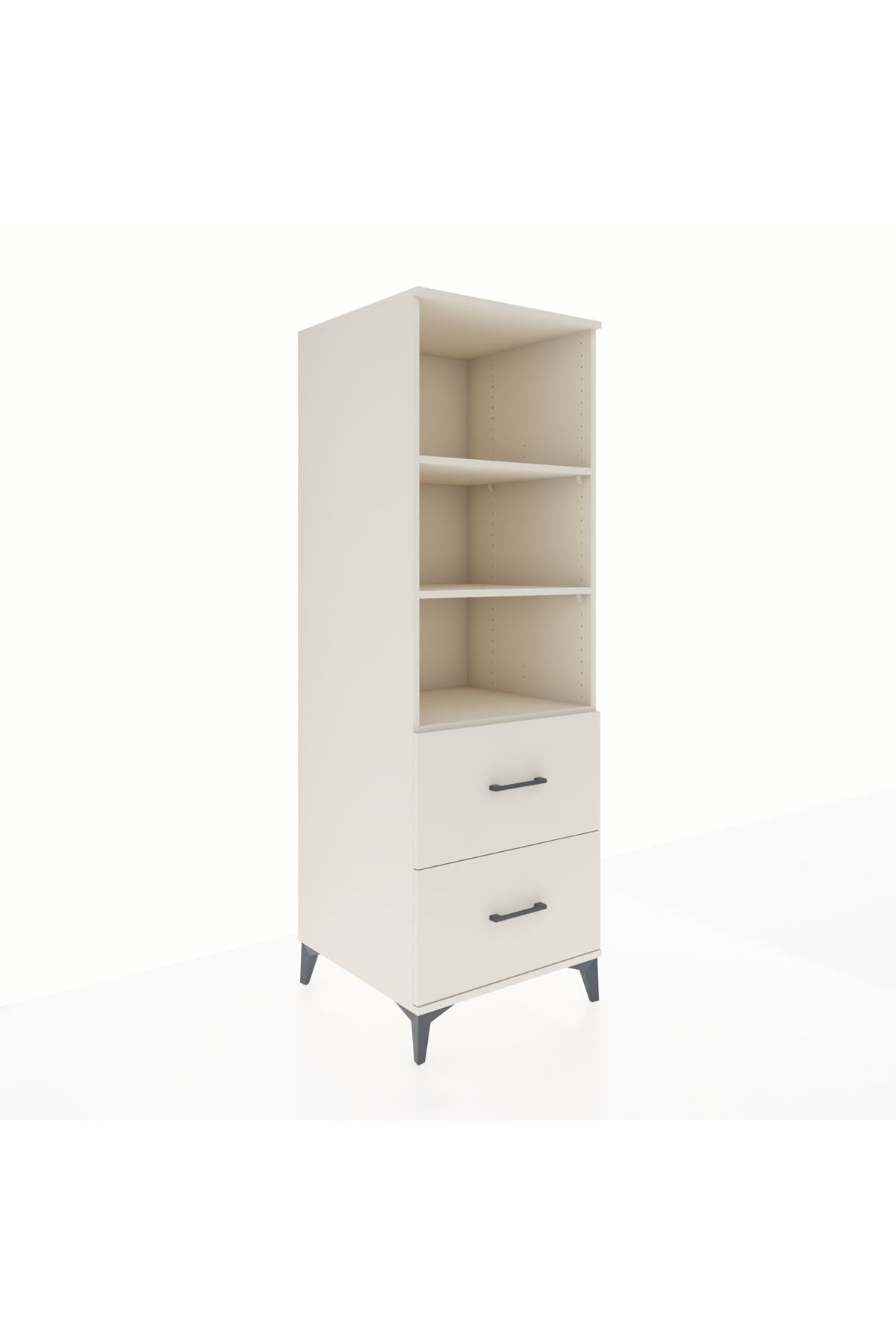 Kronos Dolap 3 Raflı 2 Çekmeceli 60x59x182 - S89M049V1C