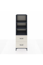 Kronos Dolap 3 Raflı 2 Çekmeceli 60x59x182 Antrasit-Aytaşı