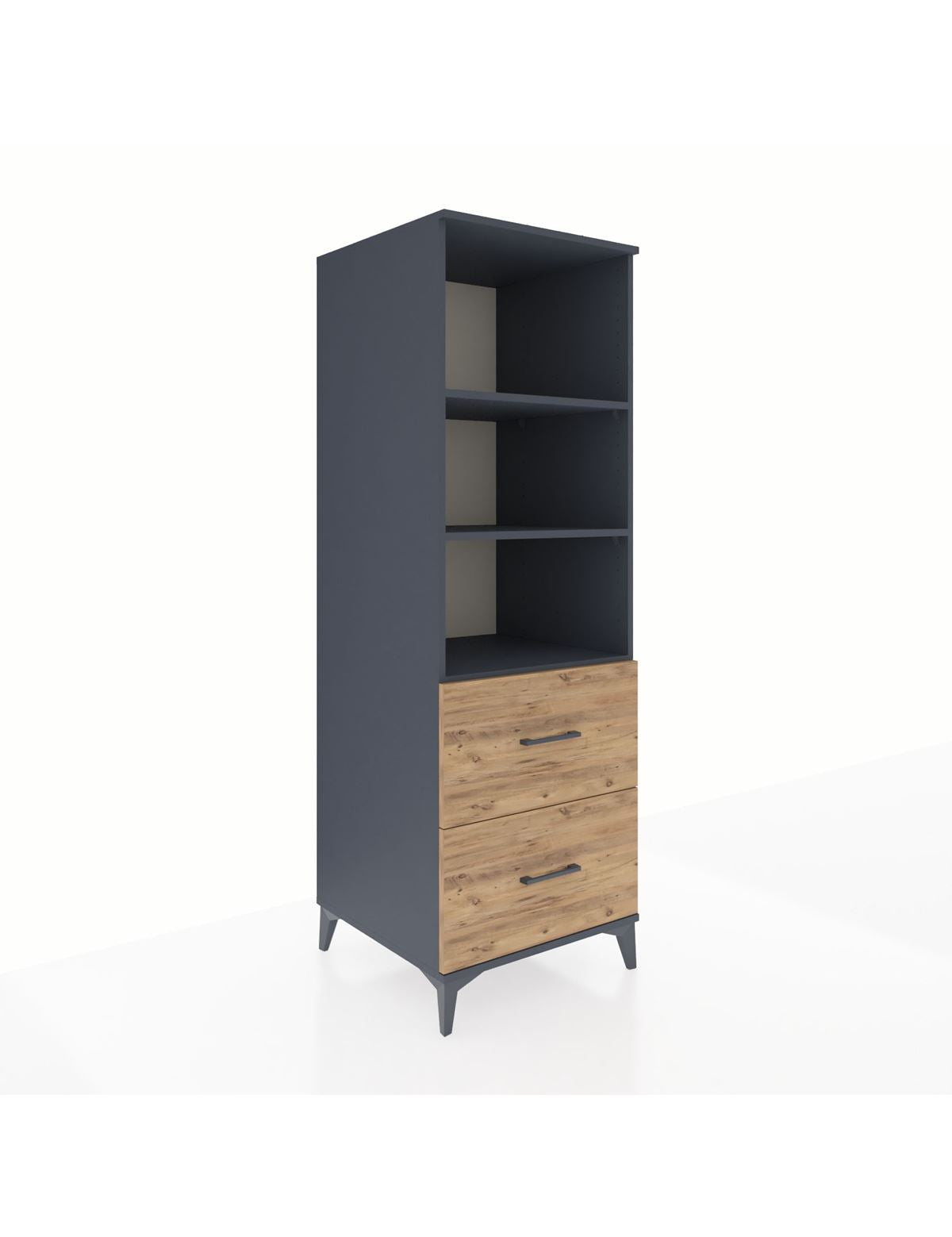 Kronos Dolap 3 Raflı 2 Çekmeceli 60x59x182 - S89M049V6C