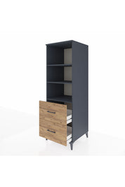 Kronos Dolap 3 Raflı 2 Çekmeceli 60x59x182 - S89M049V6C