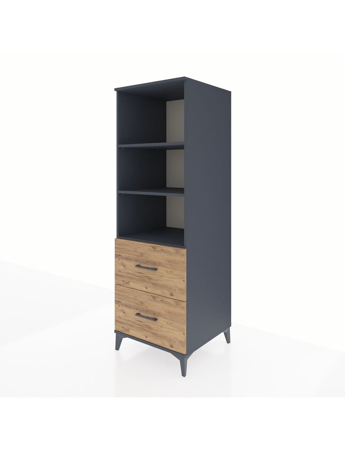 Kronos Dolap 3 Raflı 2 Çekmeceli 60x59x182 - S89M049V6C
