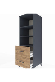 Kronos Dolap 3 Raflı 2 Çekmeceli 60x59x182 - S89M049V6C