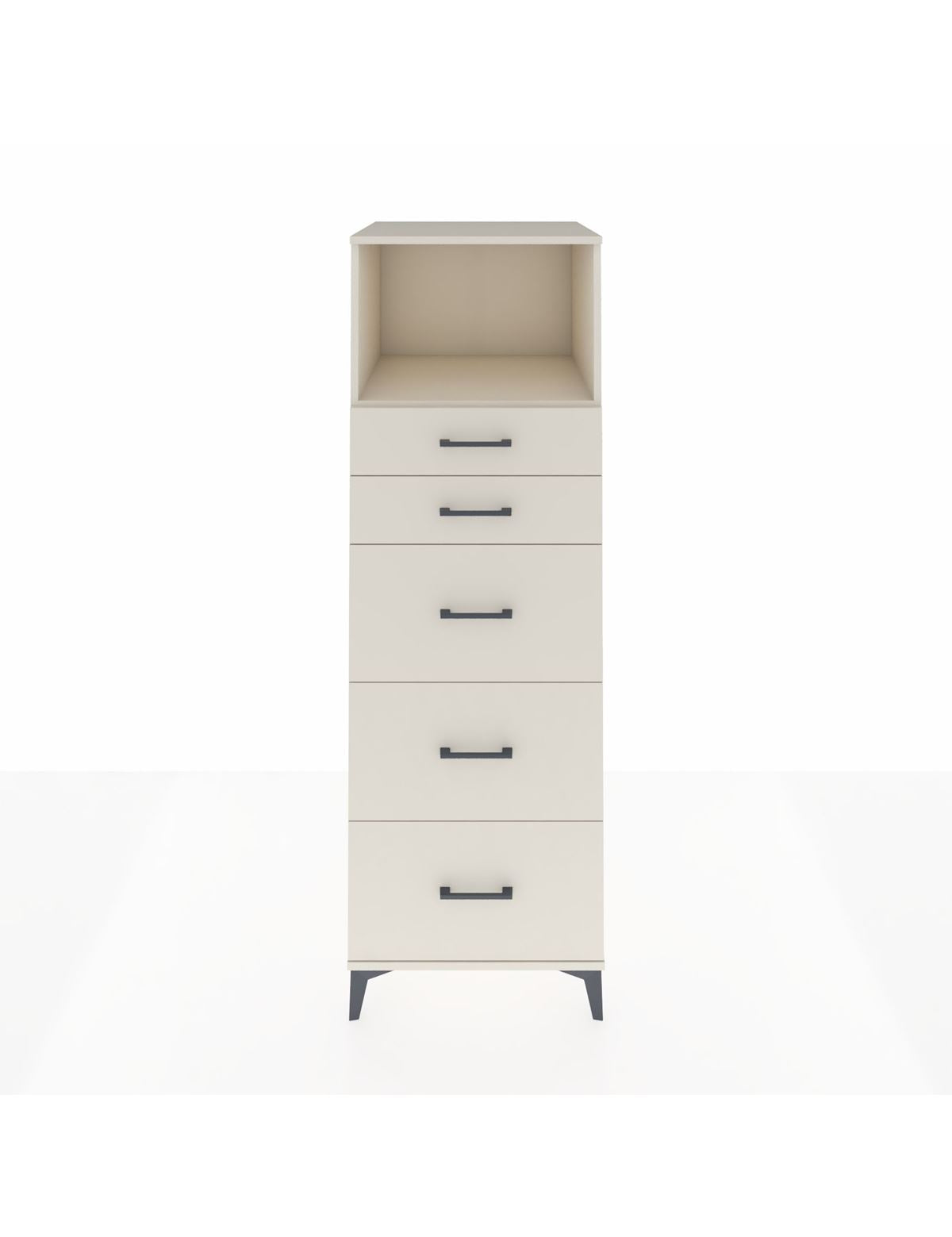 Kronos Dolap Tek Raflı 5 Çekmeceli 60x59x182 Aytaşı-Aytaşı