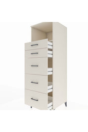 Kronos Dolap Tek Raflı 5 Çekmeceli 60x59x182 Aytaşı-Aytaşı