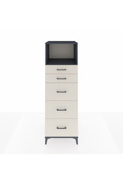 Kronos Dolap Tek Raflı 5 Çekmeceli 60x59x182 Antrasit-Aytaşı