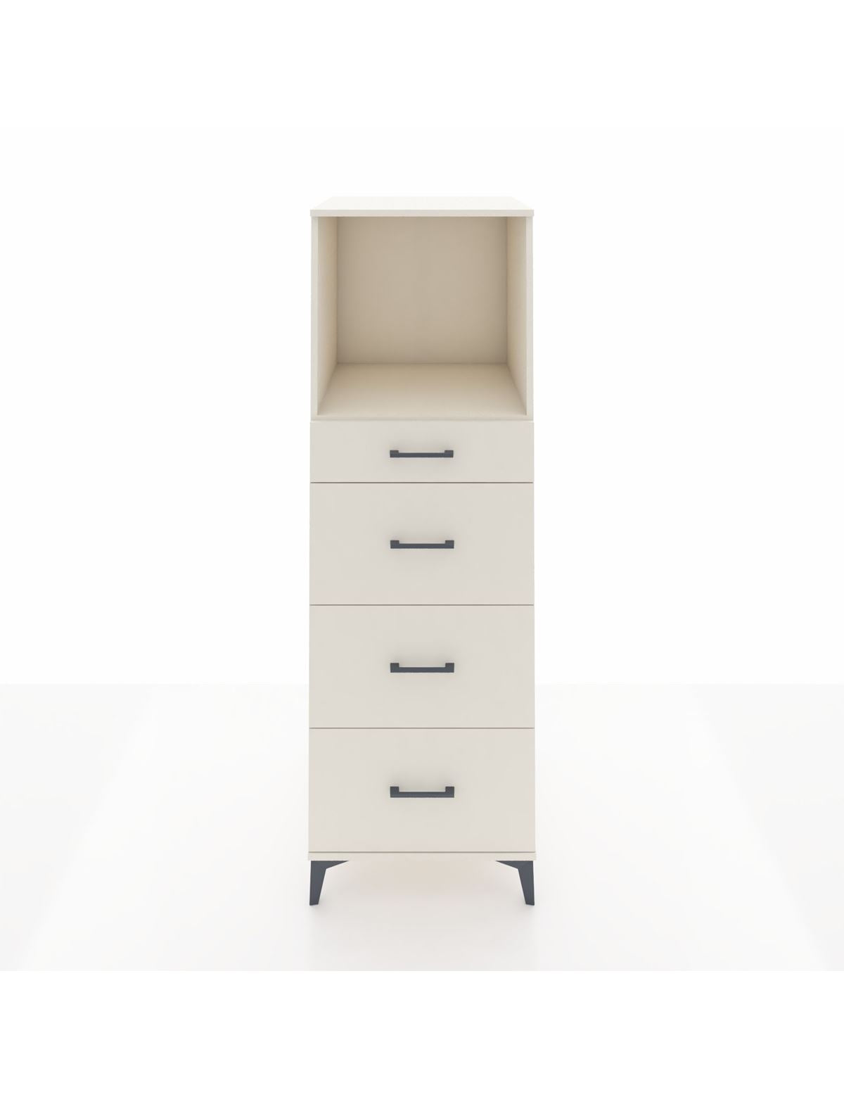 Kronos Dolap Tek Raflı 4 Çekmeceli 60x59x182 Aytaşı-Aytaşı