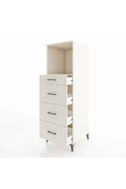 Kronos Dolap Tek Raflı 4 Çekmeceli 60x59x182 Aytaşı-Aytaşı