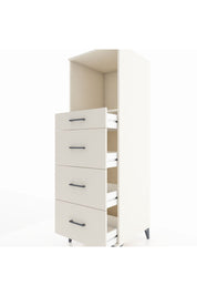 Kronos Dolap Tek Raflı 4 Çekmeceli 60x59x182 Aytaşı-Aytaşı