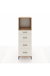 Kronos Dolap Tek Raflı 4 Çekmeceli 60x59x182 Çam-Aytaşı