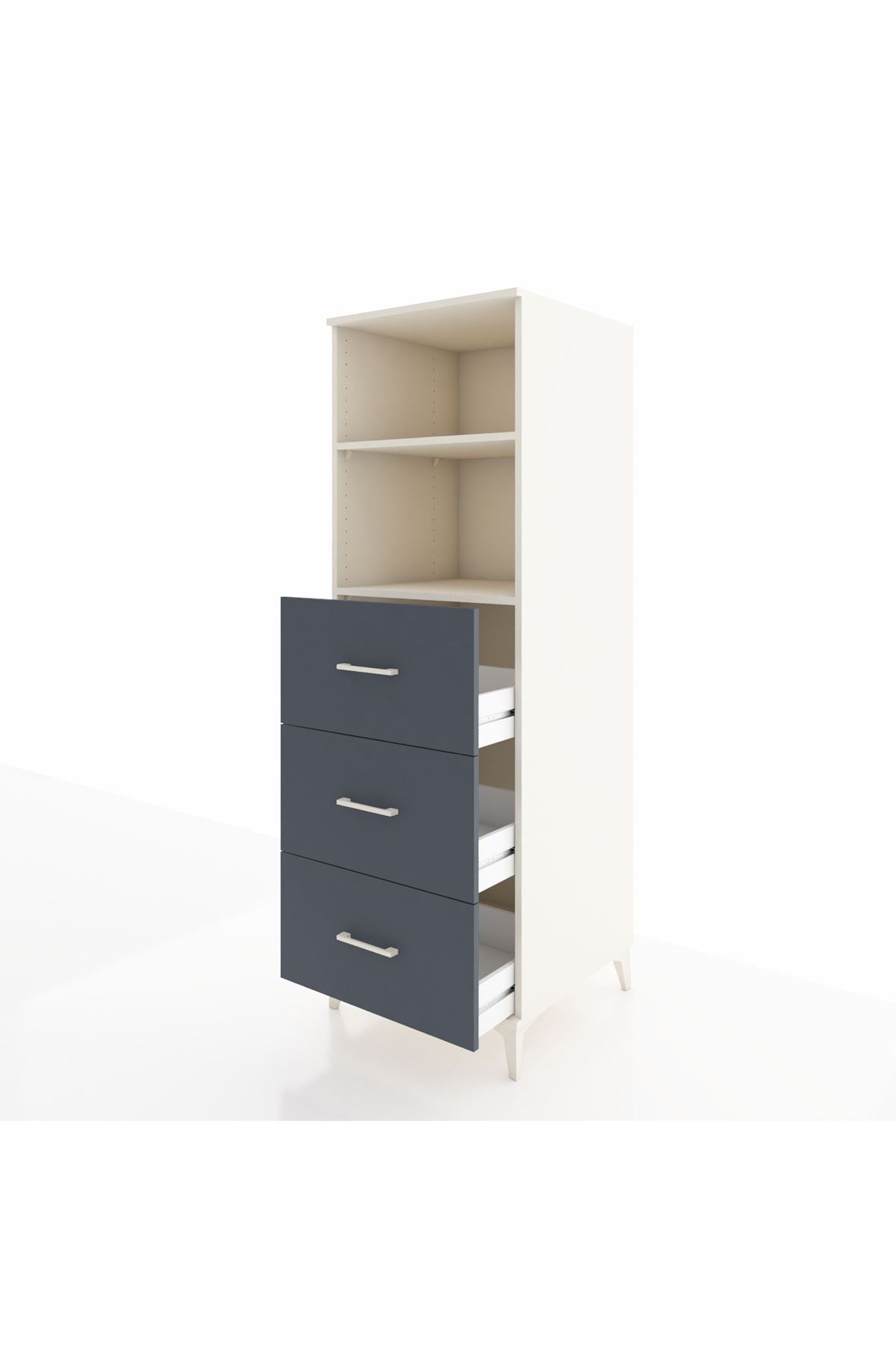 Kronos Dolap 2 Raflı 3 Çekmeceli 60x59x182 - S89M052V2C