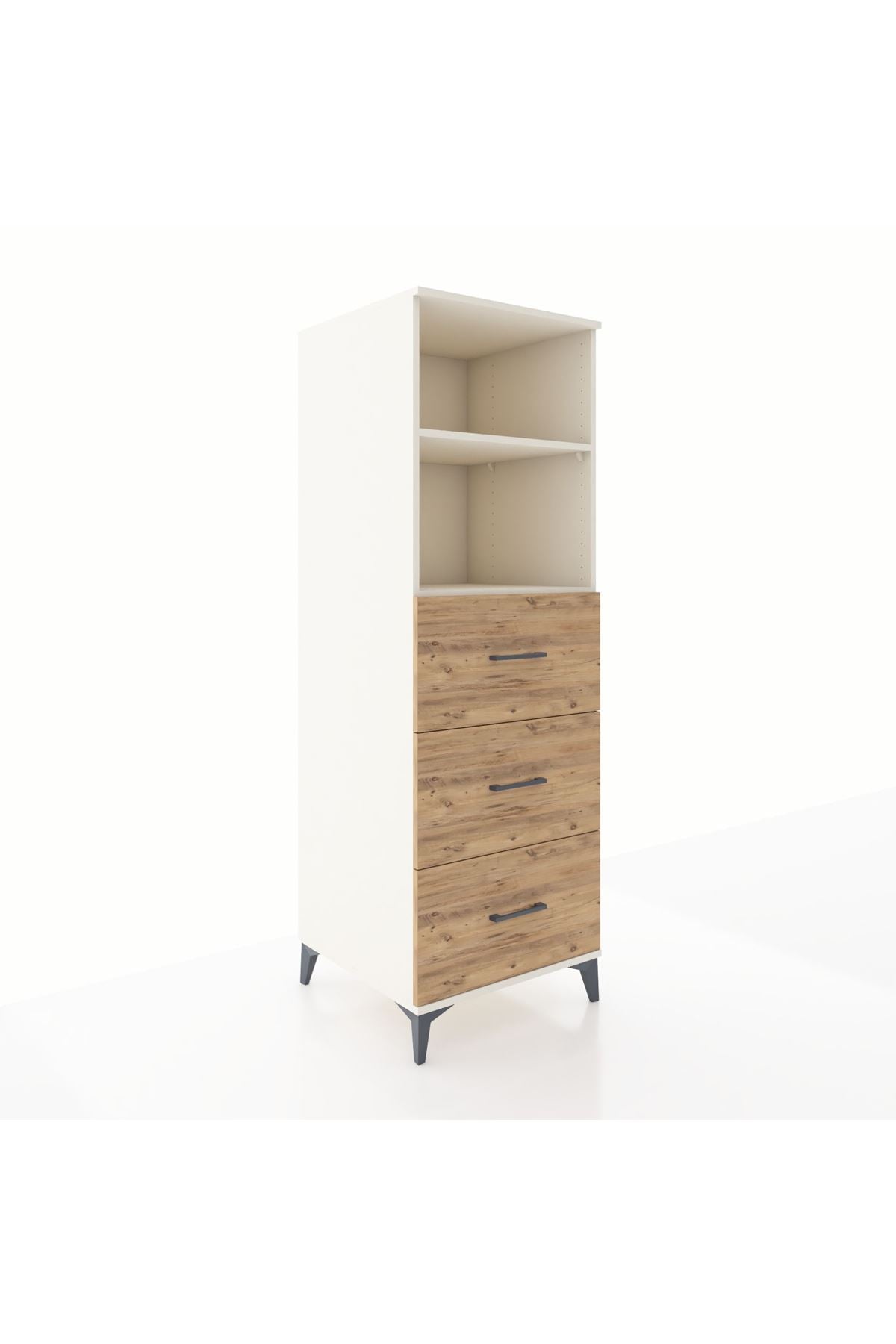 Kronos Dolap 2 Raflı 3 Çekmeceli 60x59x182 Aytaşı-Çam