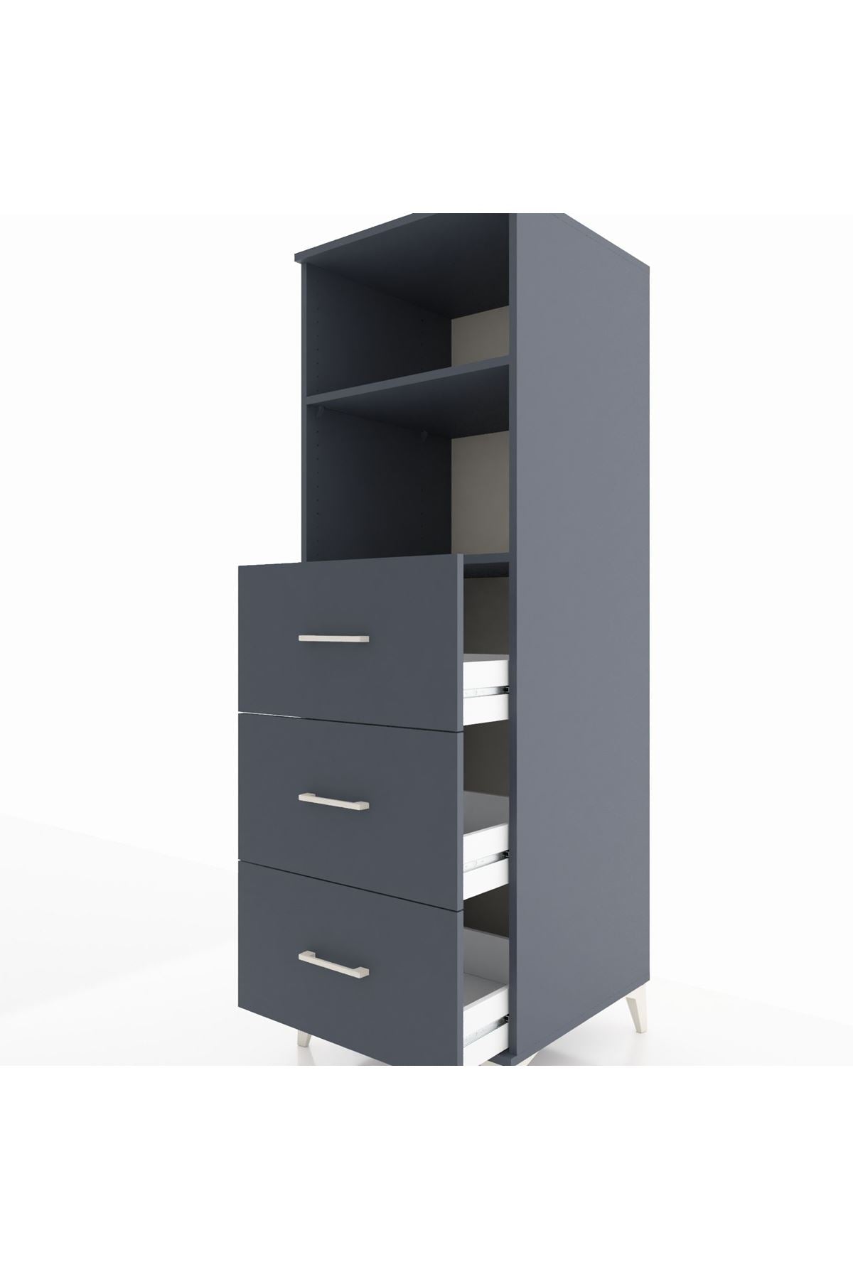 Kronos Dolap 2 Raflı 3 Çekmeceli 60x59x182 - S89M052V5C