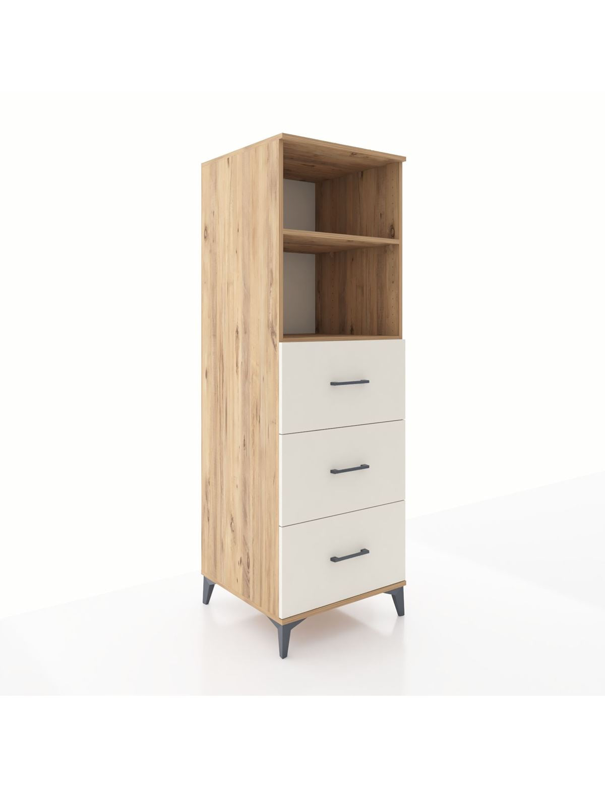 Kronos Dolap 2 Raflı 3 Çekmeceli 60x59x182 - S89M052V7C